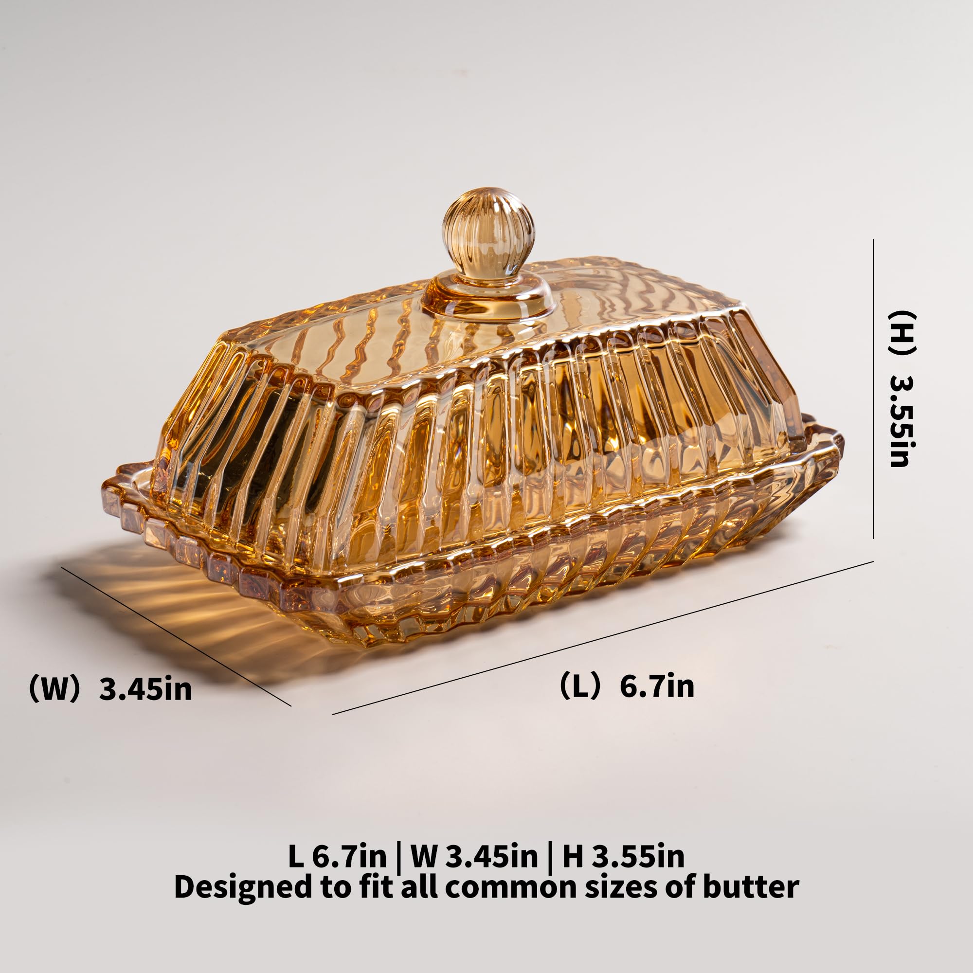 QIANCHANG butter dish on counter elevates kitchen aesthetics.