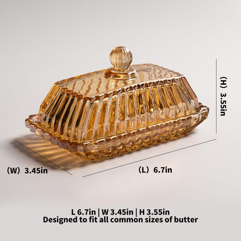 QIANCHANG butter dish on counter elevates kitchen aesthetics.