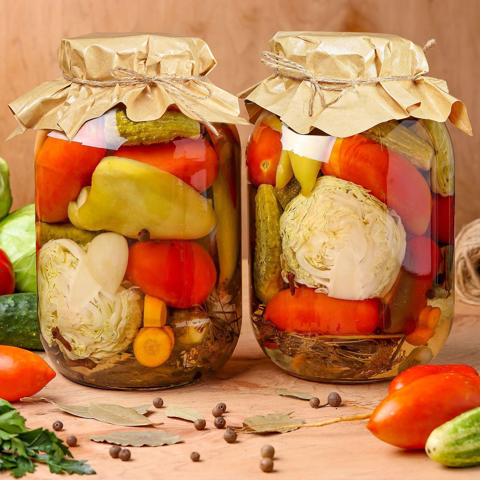Qianfenie lead-free, food-grade glass with clamps for durable storage