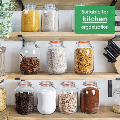 Qianfenie recyclable glass supports an eco-friendly kitchen organization