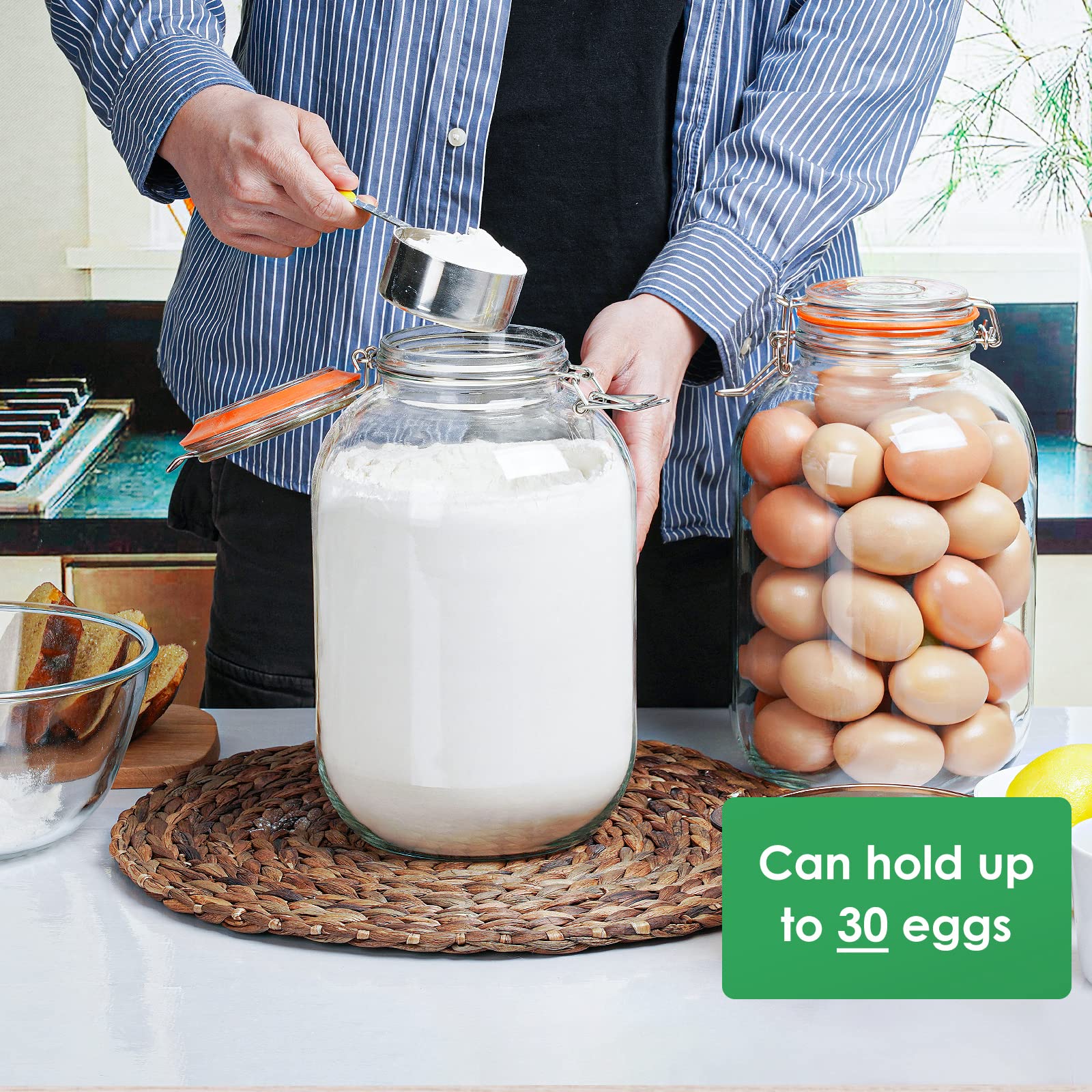 Qianfenie wide-mouth jar ideal for fermentation and easy scooping