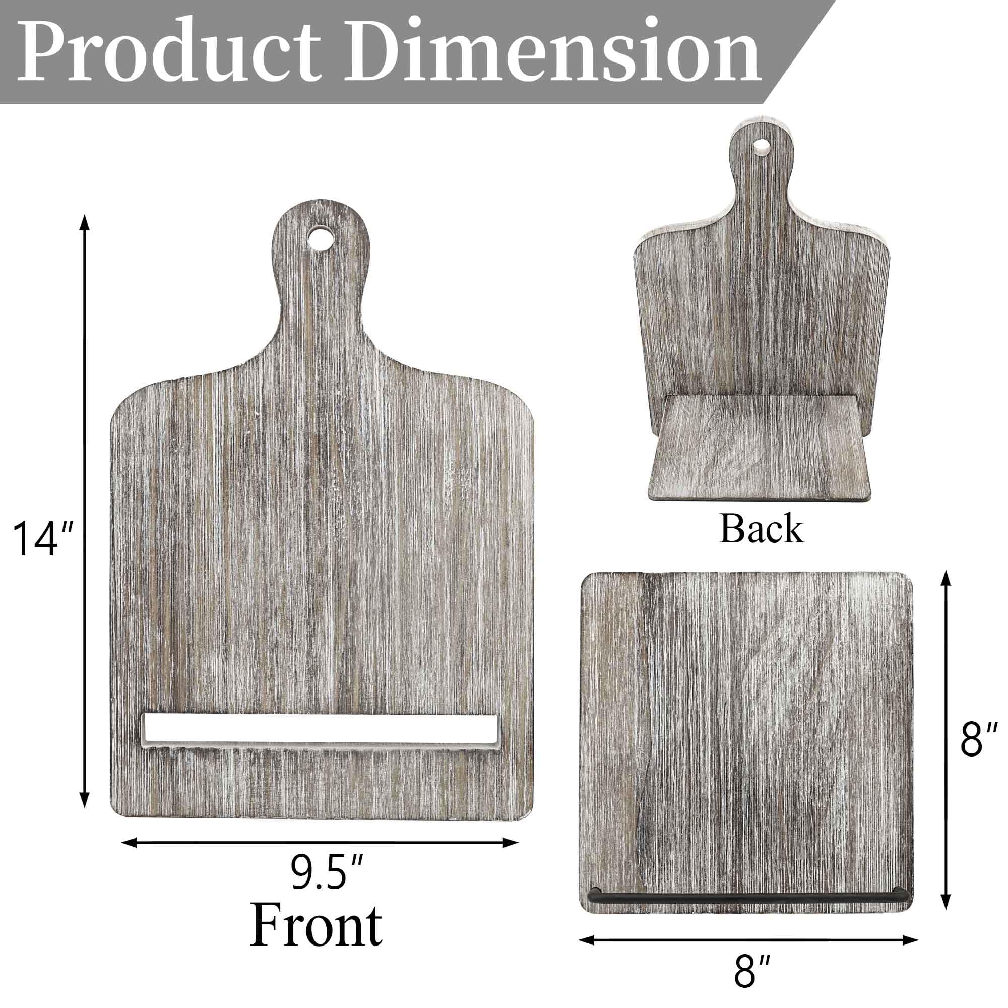 Qiang Ni cookbook stand featuring a wide, stable base to prevent tipping.