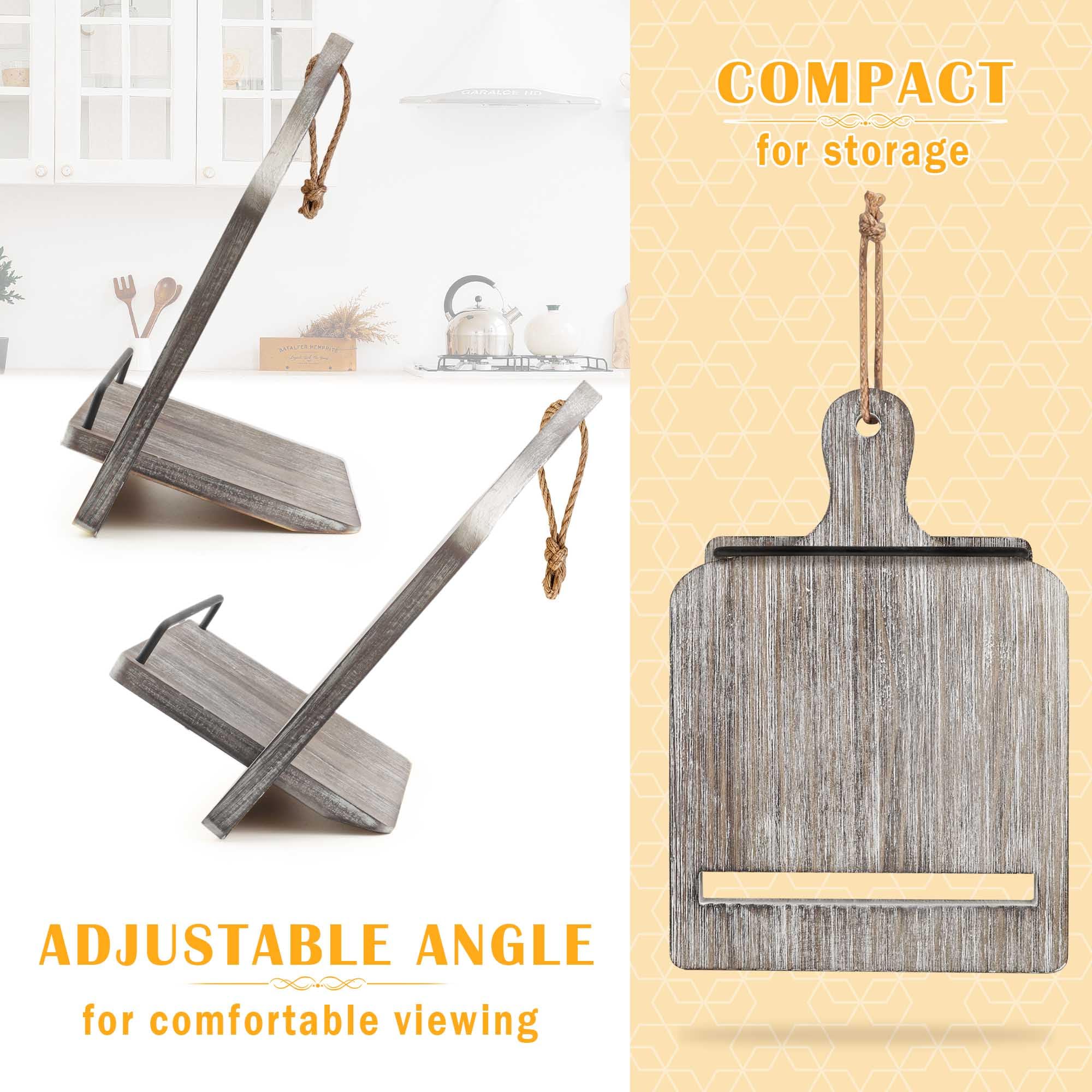 Qiang Ni vintage-style wooden stand complements kitchen decor.