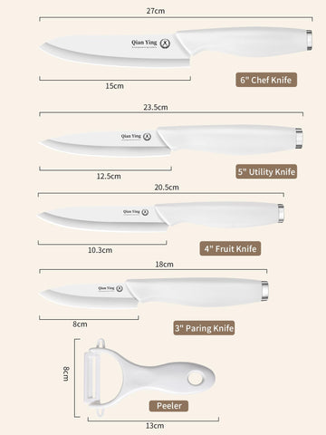 Qianying ceramic knife in use slices fruit and vegetables with ease