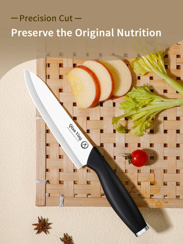 Qianying ceramic knife set lightweight design reduces fatigue during prep.