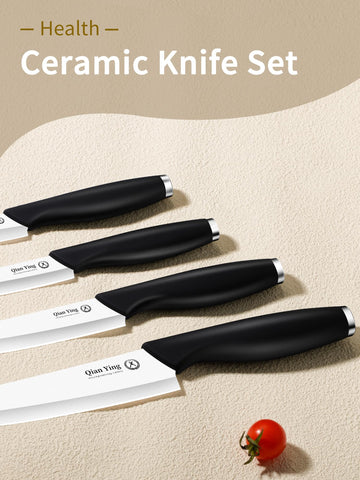 Qianying ceramic knife set rustproof blades ensuring long-lasting performance.