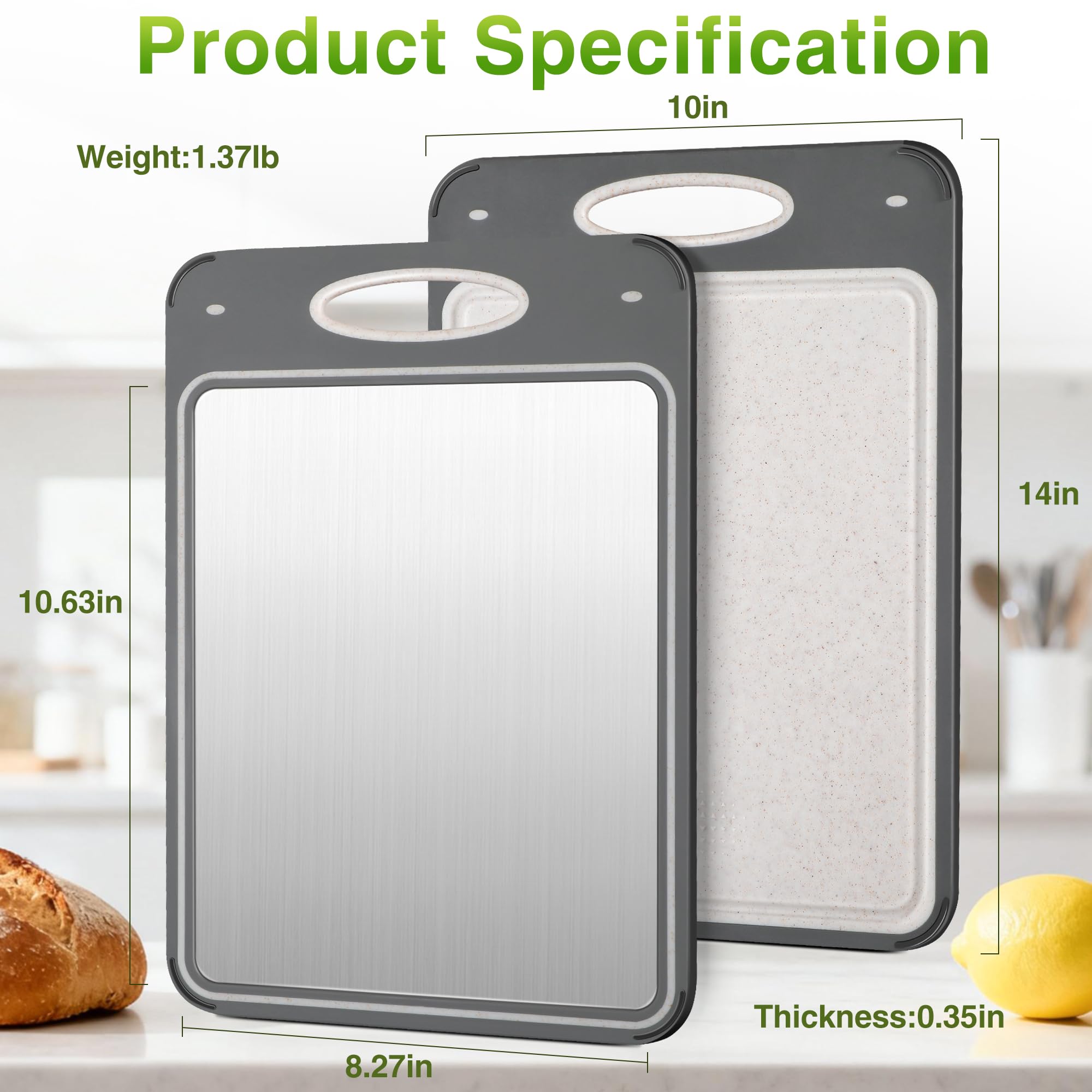 Qianying cutting board anti-slip feet for stable chopping