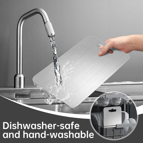 Qianying titanium cutting board dishwasher-safe and non-porous for easy cleaning