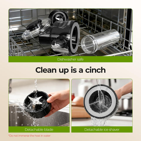 QIBOX BPA-free parts ensure easy cleaning and safe use.
