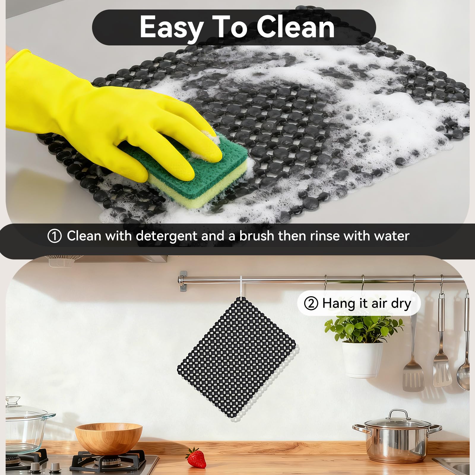 QiCaiJia PVC mat offers a safe, non-toxic surface for family use.