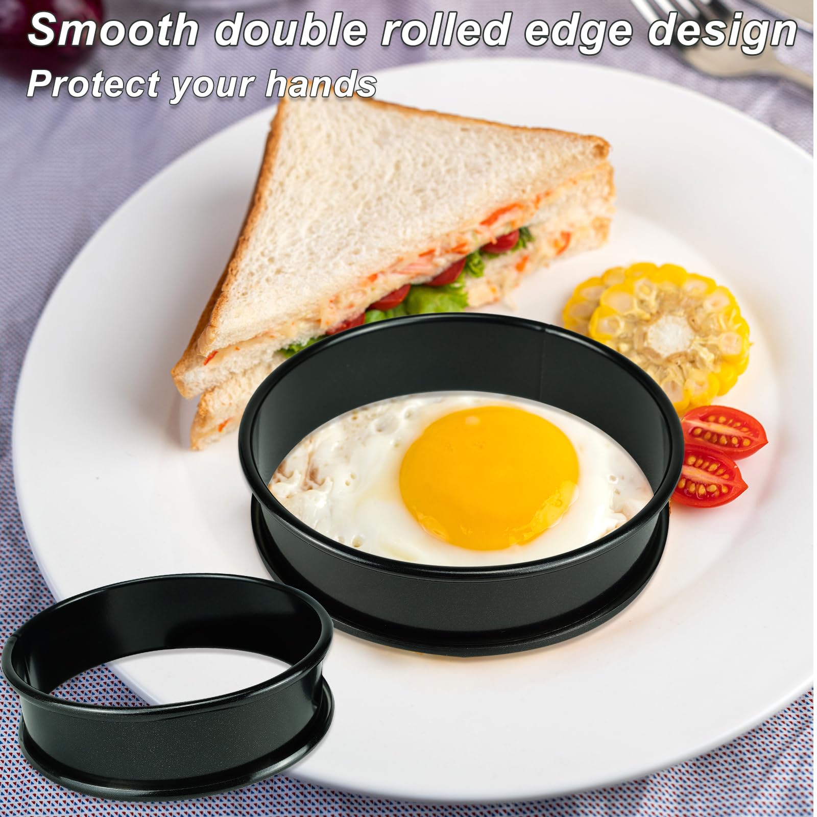 Qicfrk rings help you create cookies, waffles, or eggs in perfect rounds.