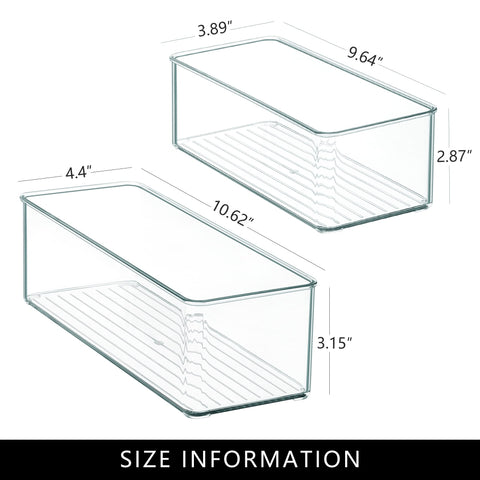 Qilinba deep vanity drawer bin stores cosmetics and tools in tidy, visible stacks