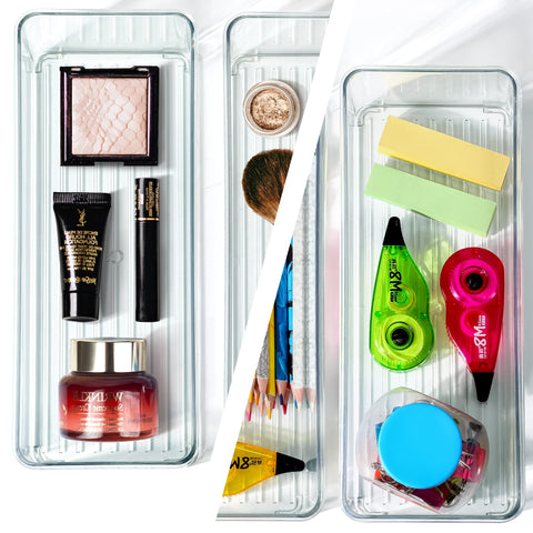 Qilinba refrigerator organizer bin displays fridge items clearly for quick access