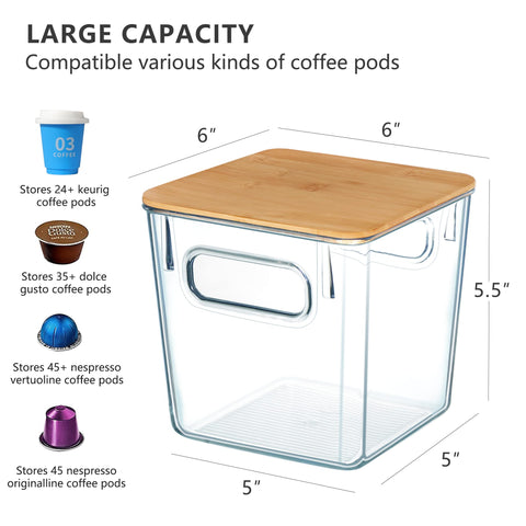 Qilinba K Cup Organizer stores 70 Original pods in three compact boxes