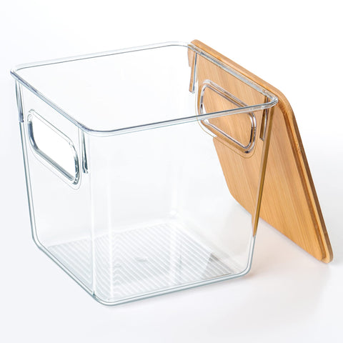 Qilinba K Cup Organizer clear container with lids keeps coffee pods visible
