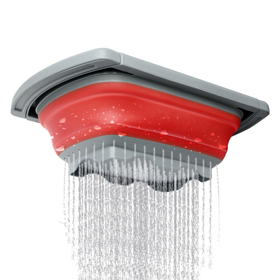 QiMH folding strainer compact for drawer storage after use