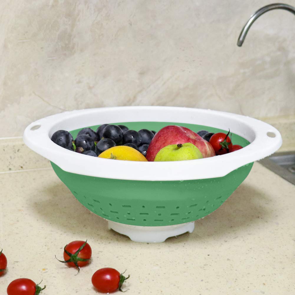 QiMH collapsible colander multi-use for fruits and vegetables