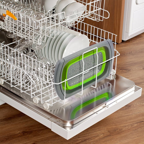 Qimh space-saving collapsible design folds flat for storage
