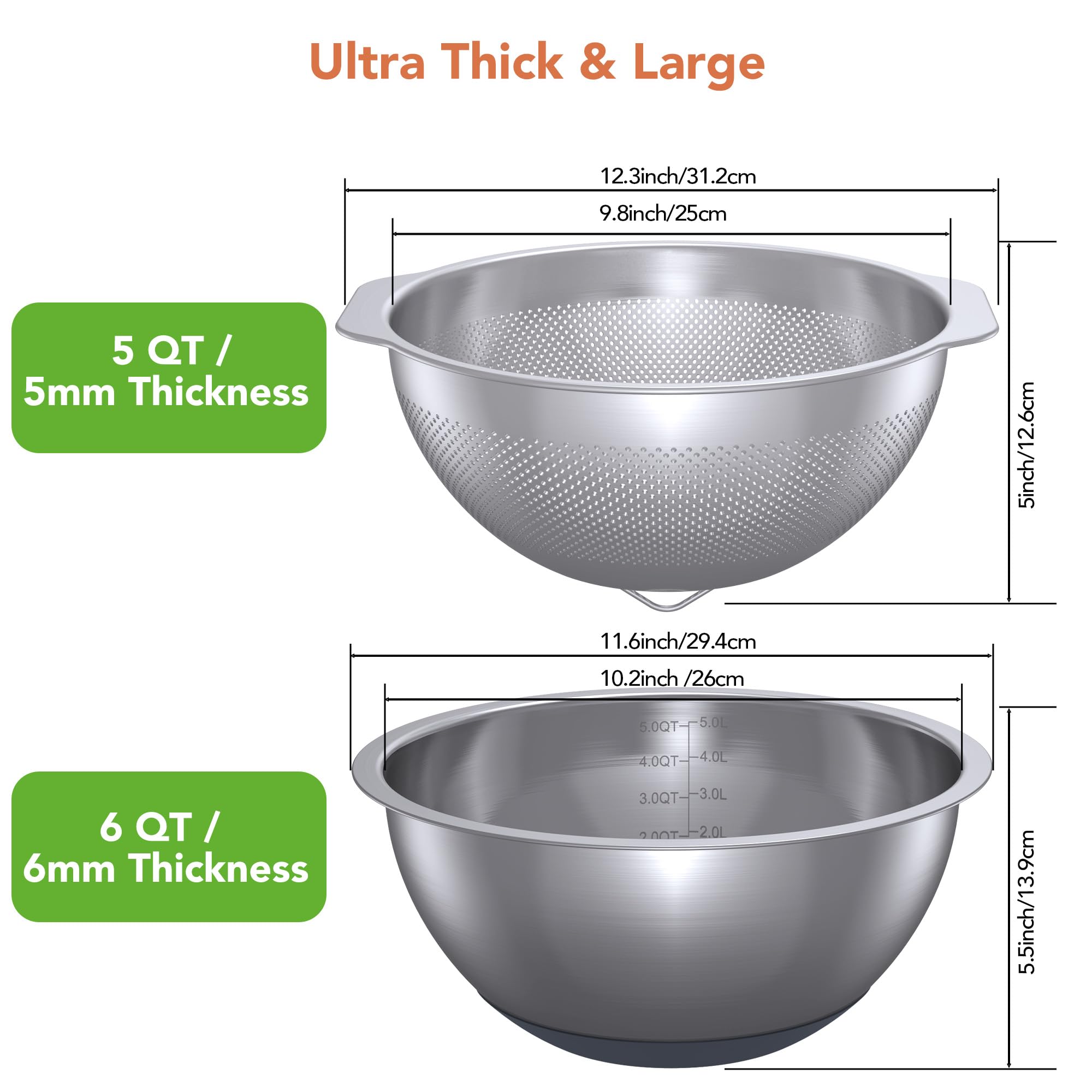 QiMH colander for washing rice, quick rinse to remove starch.