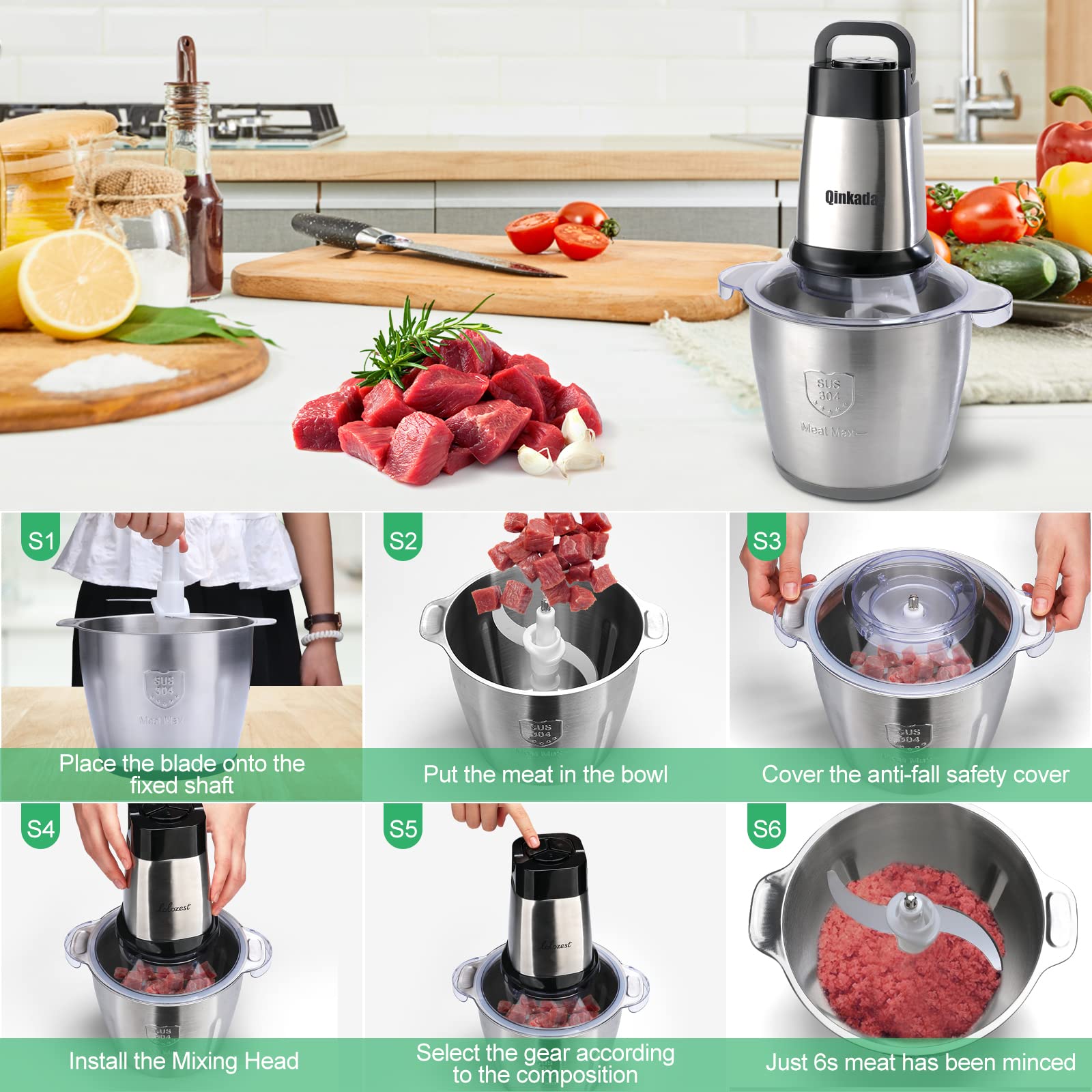 Qinkada removable lid demonstrates easy topping and cleaning