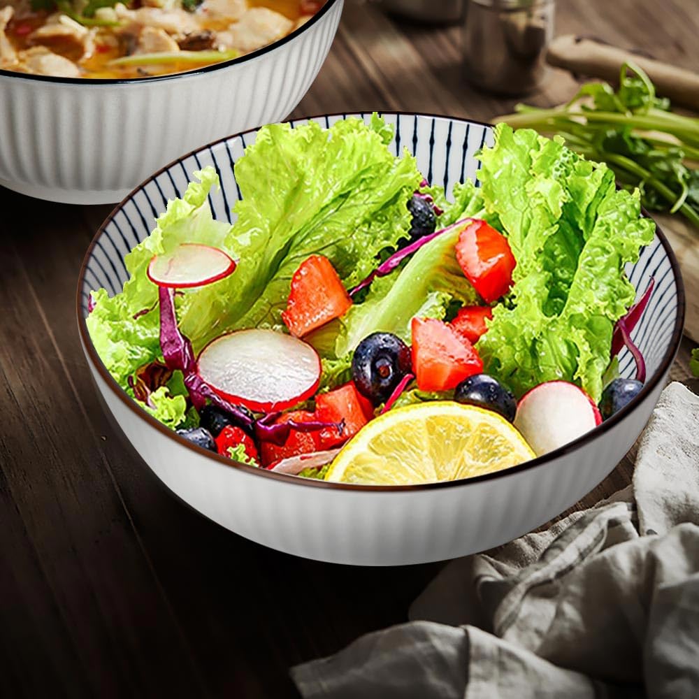 Dishwasher-safe ramen bowls designed for everyday use