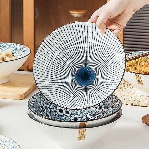 QINLANG scratch-resistant glaze keeps bowls looking pristine after use.