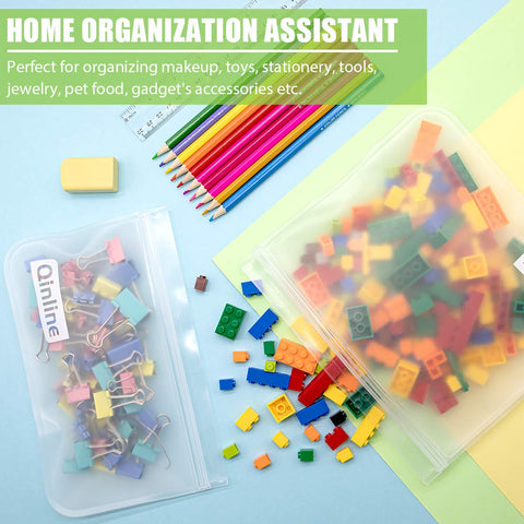 Qinline lunch-snack bags organized for on-the-go use.