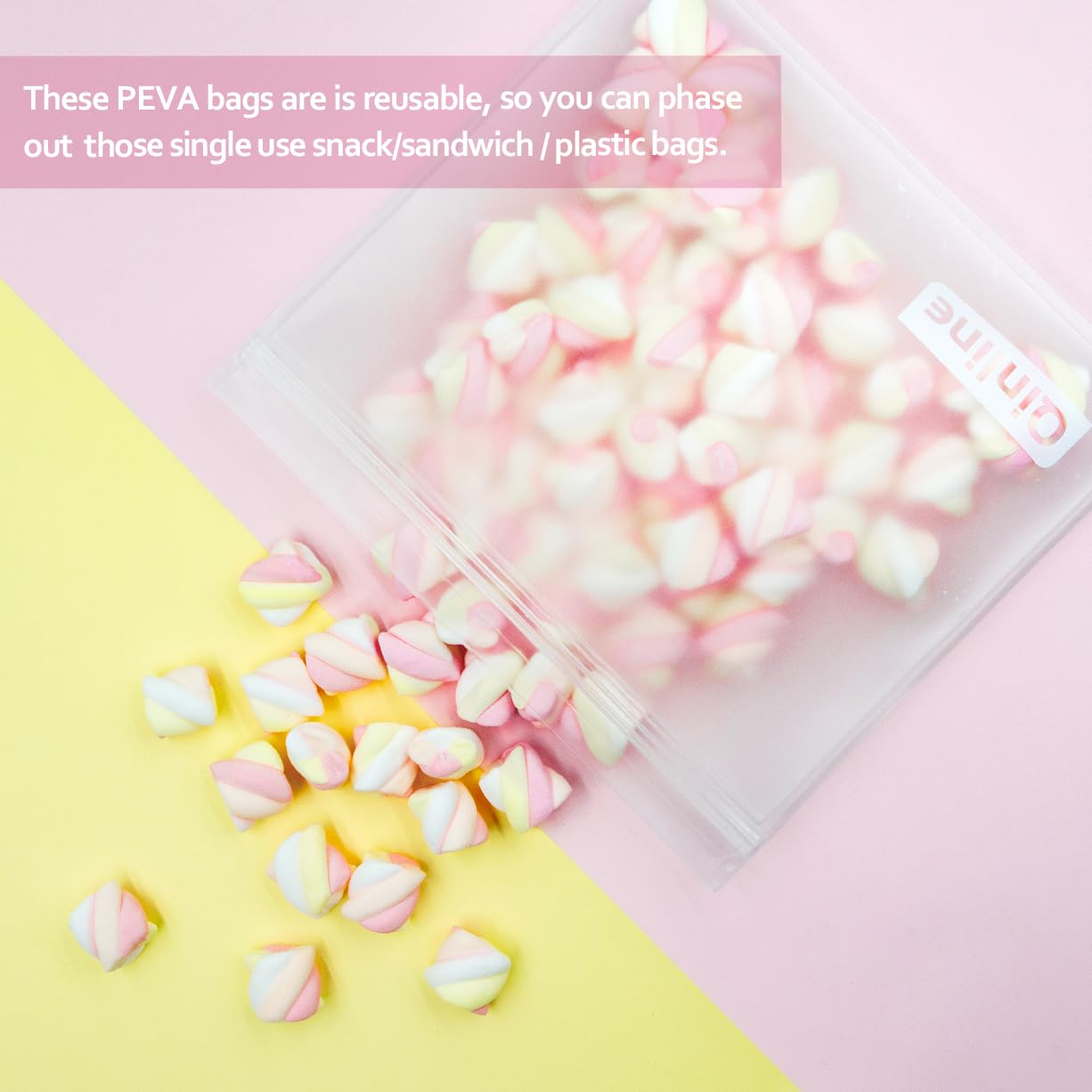 Qinline transparent contents bag allows quick content recognition.