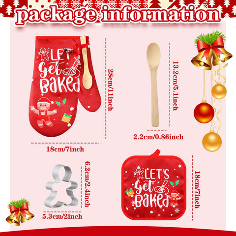 Qinyoung Christmas cookie cutters kit creates festive shapes for treats.