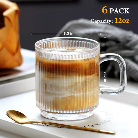 Qipecedm clear lead-free glass highlights coffee color and aroma