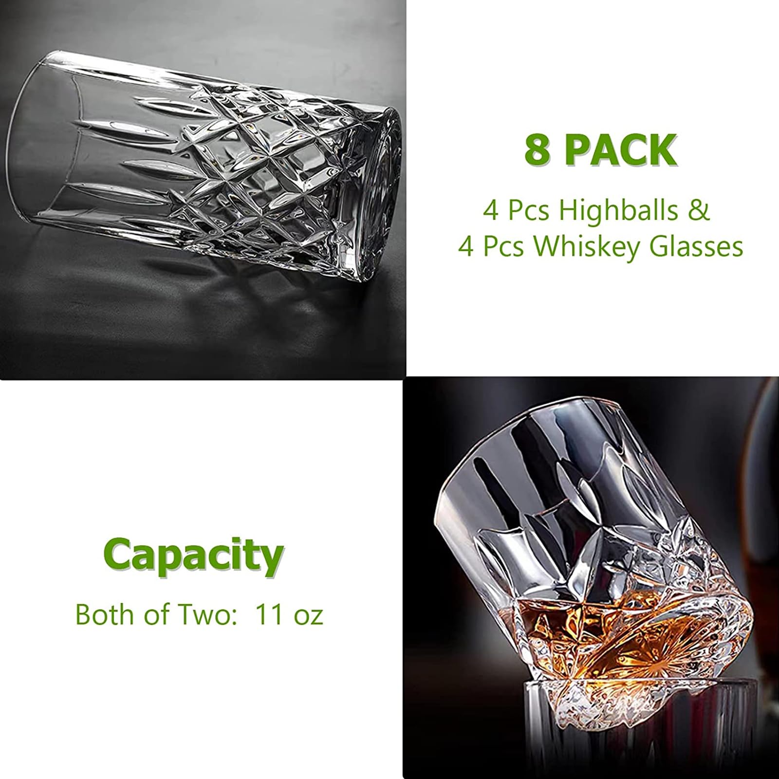 Qipecedm dishwasher-safe glasses — easy cleaning for busy homes.
