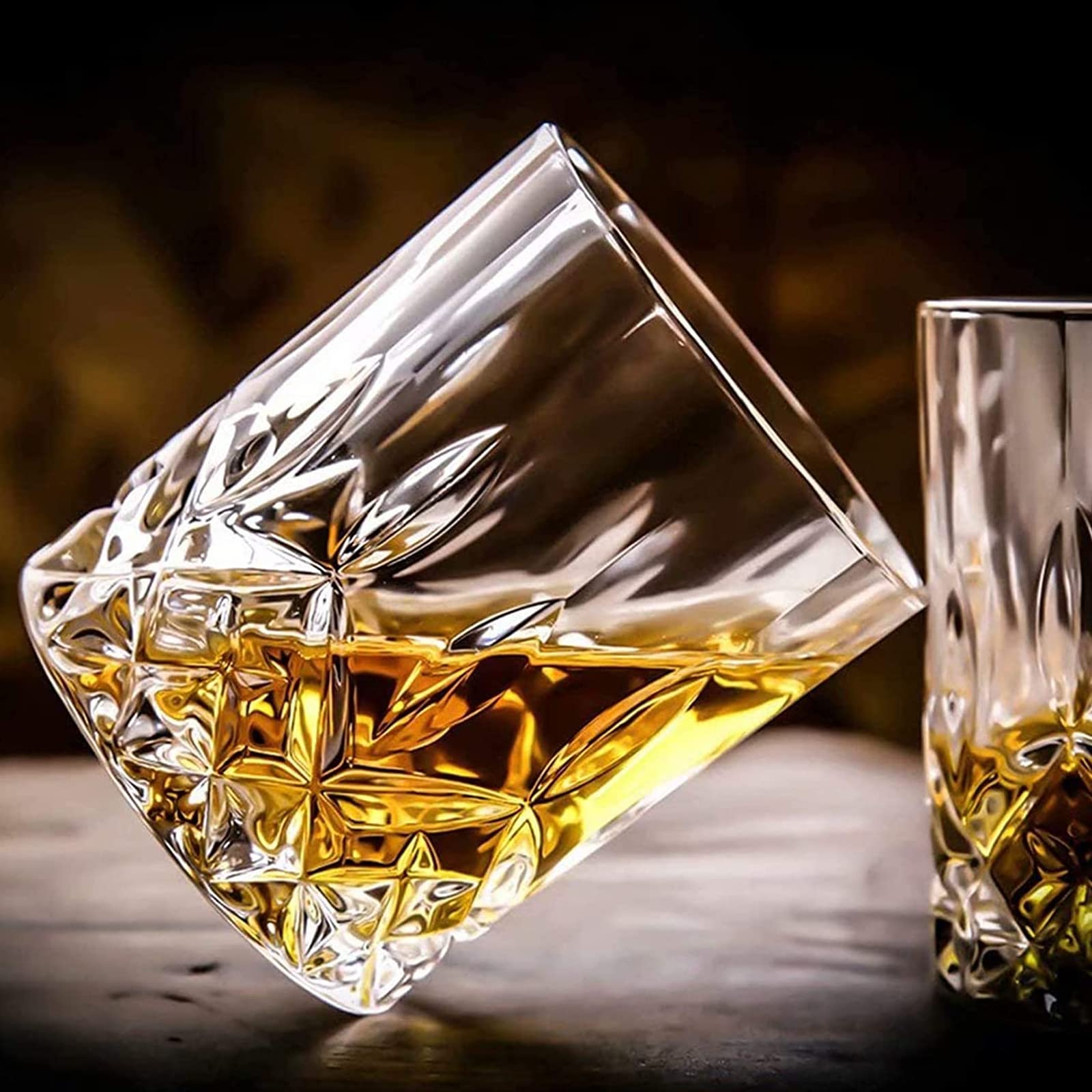 Qipecedm heavy-base design glasses convey sturdiness and premium craftsmanship.
