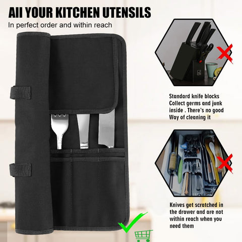 QIQU portable knife case is lightweight and travel-ready for on-the-go cooks.