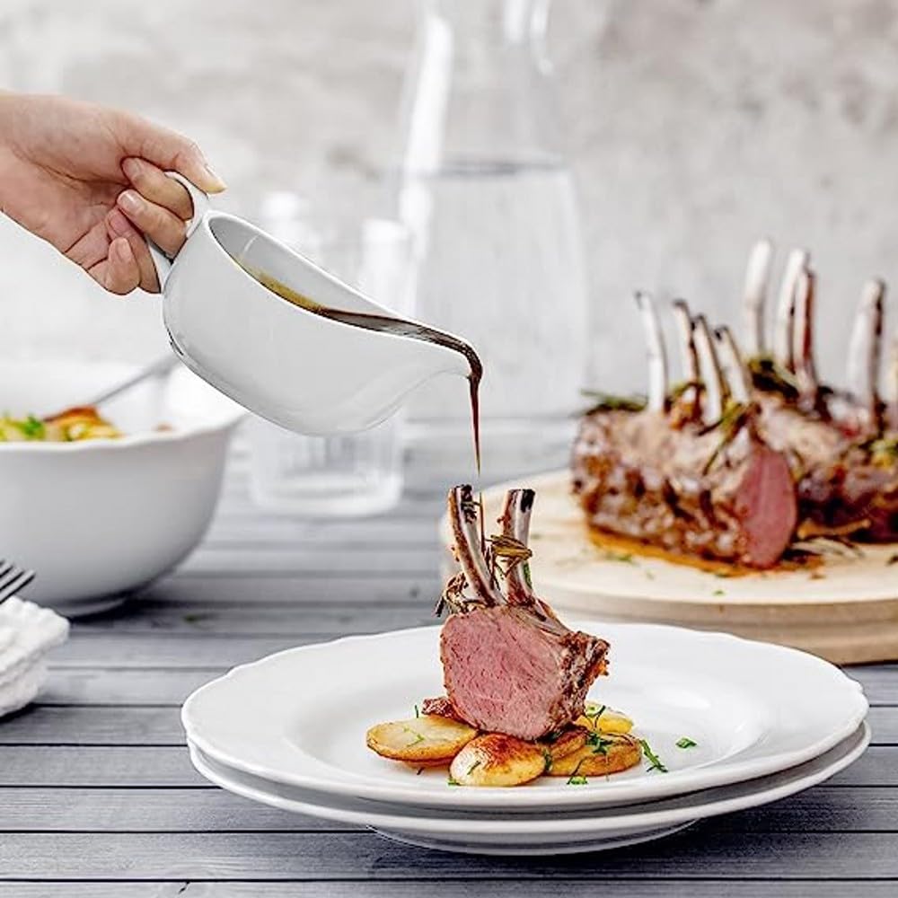 Qlans gravy boat designed for warming sauces during gatherings