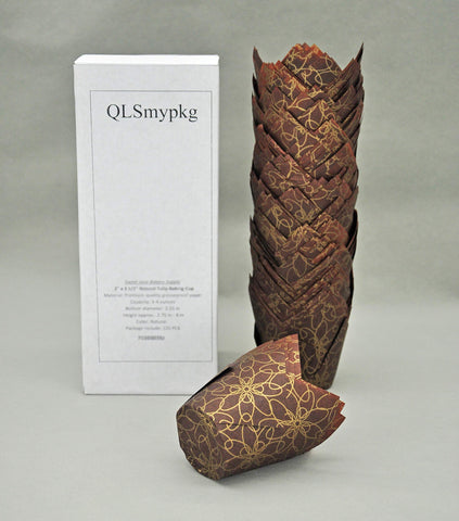 QLSmypkg elegant tulip design cup cases for stylish presentation.