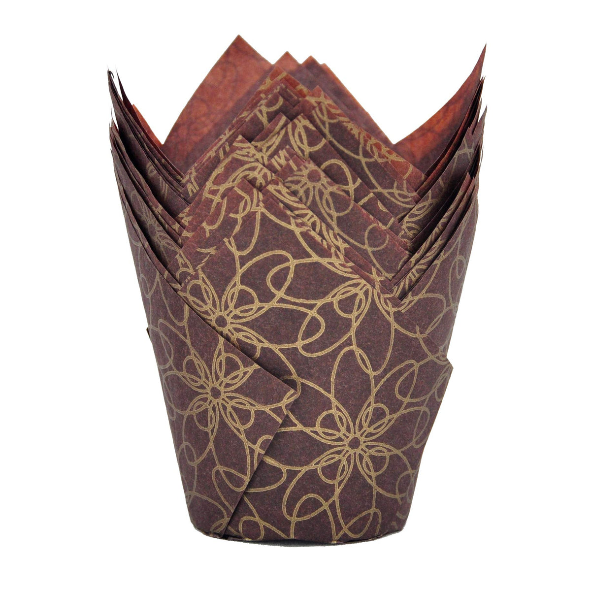 QLSmypkg muffins greaseproof tulip cups with a premium print for mess-free baking.