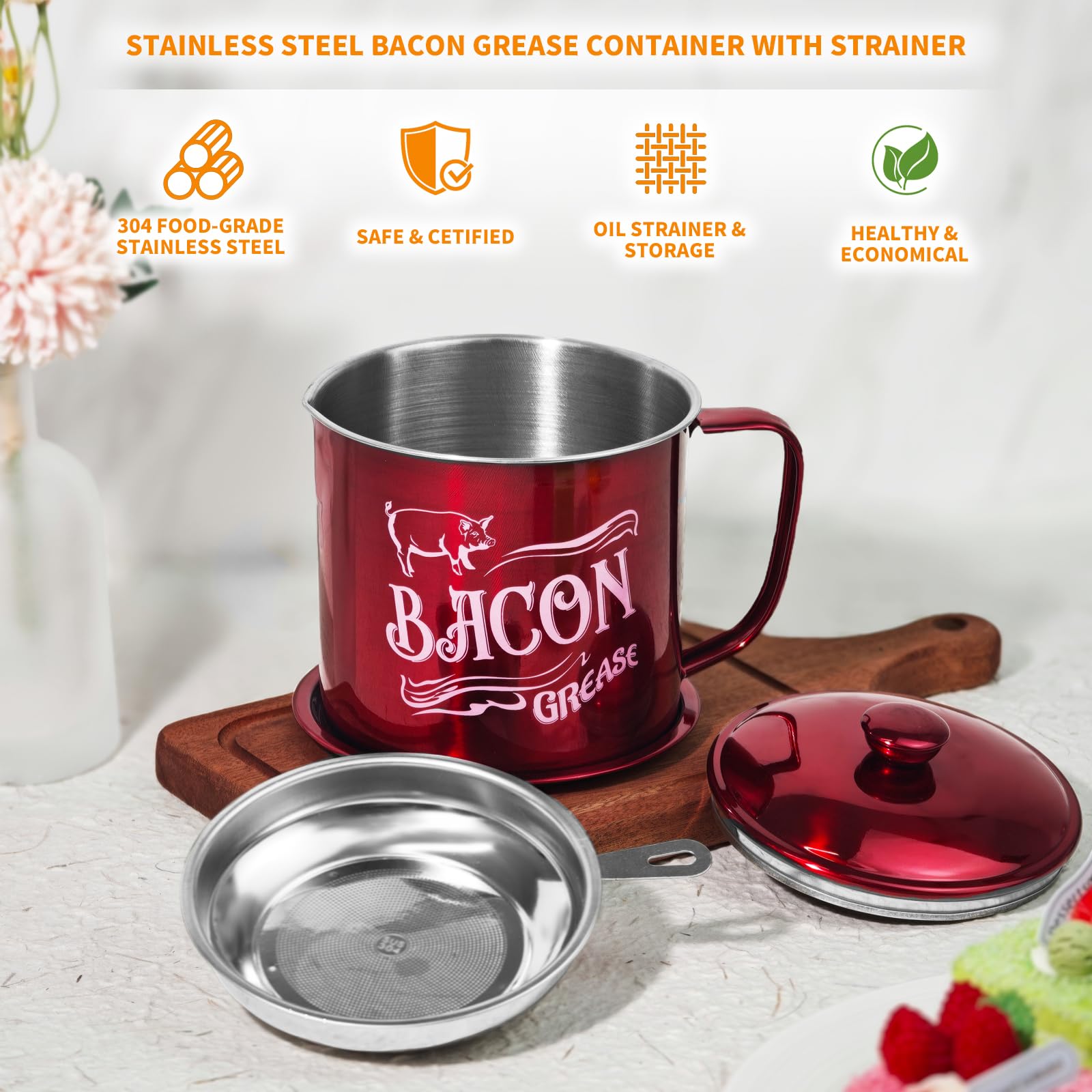 QMET Rustic farmhouse design adds charm to any kitchen counter.
