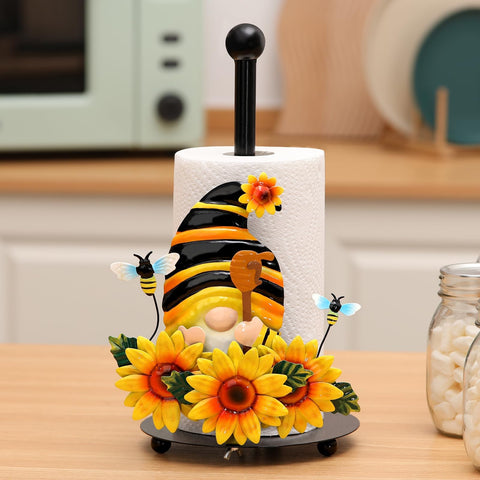 Qmetalart 13-inch gnome stand fits most standard and jumbo rolls