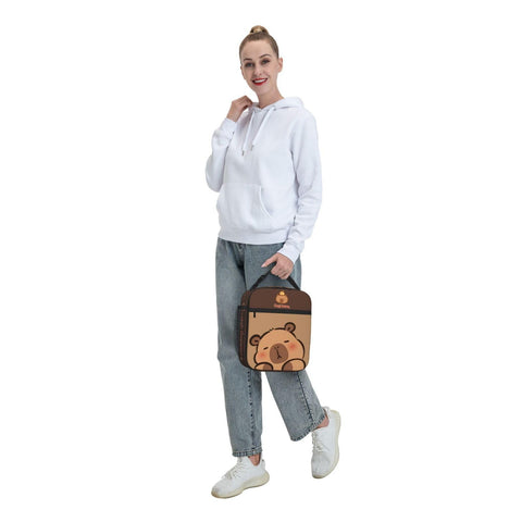 Qodwnep capybara lunch bag gift-ready design, perfect present