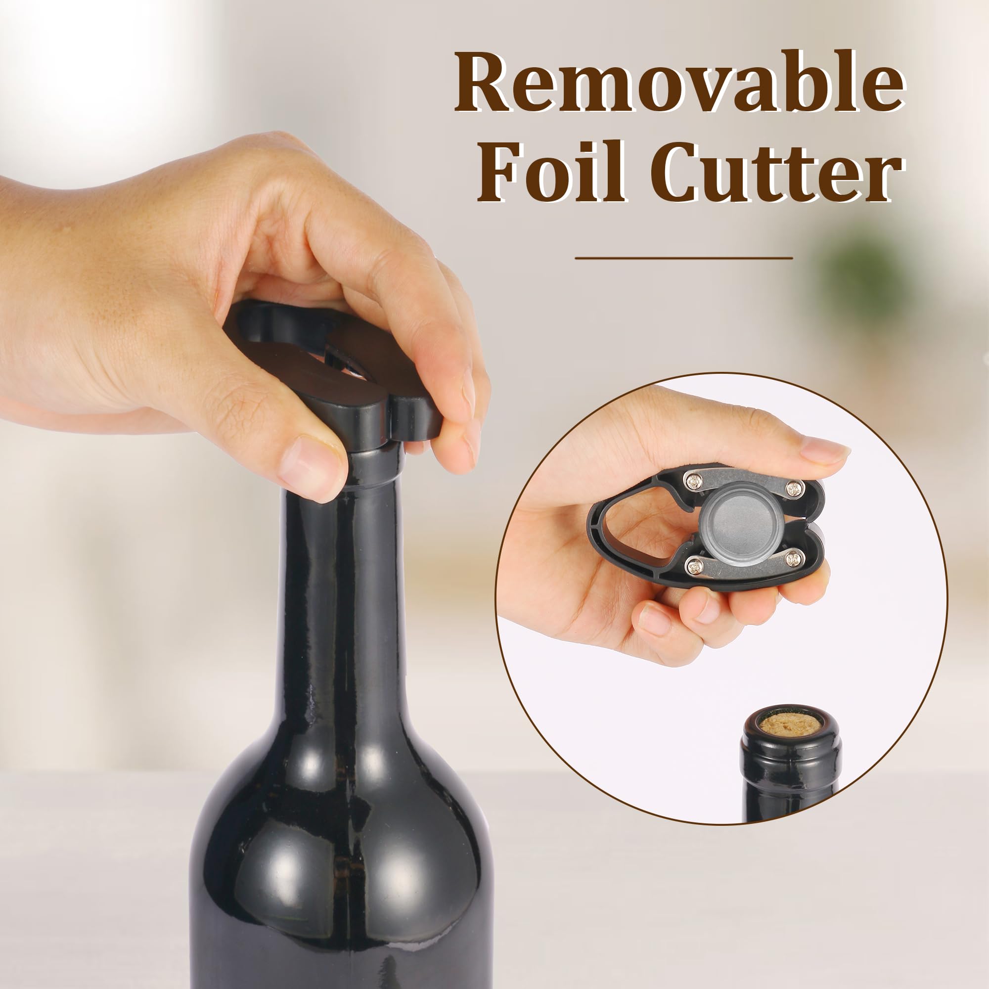 QONYFONE vacuum wine stopper preserves unfinished wine.