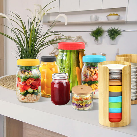 QOOMABA eco-friendly bamboo material offers durable, elegant storage solution.