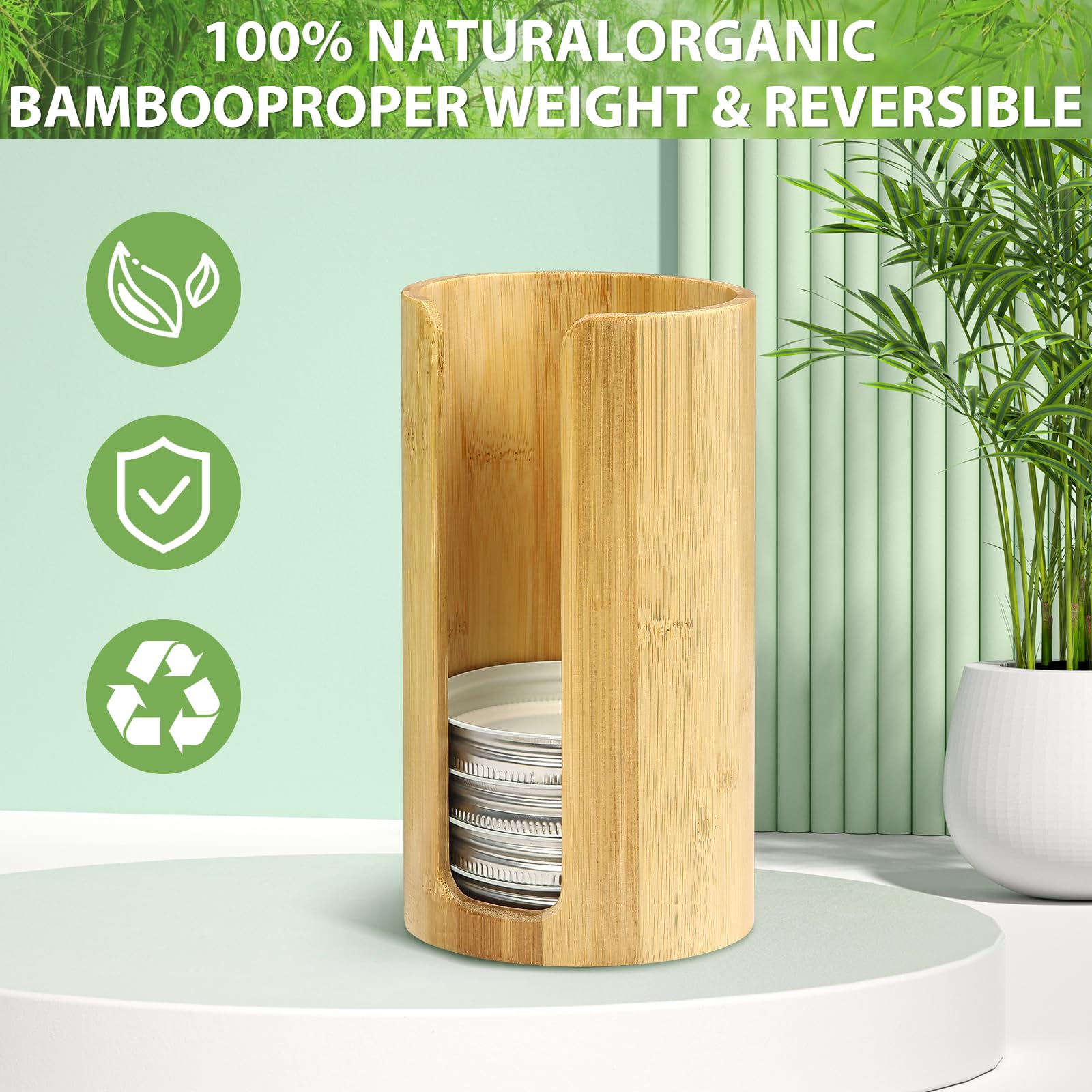 QOOMABA bamboo storage close-up highlights natural grain and sustainable craftsmanship.