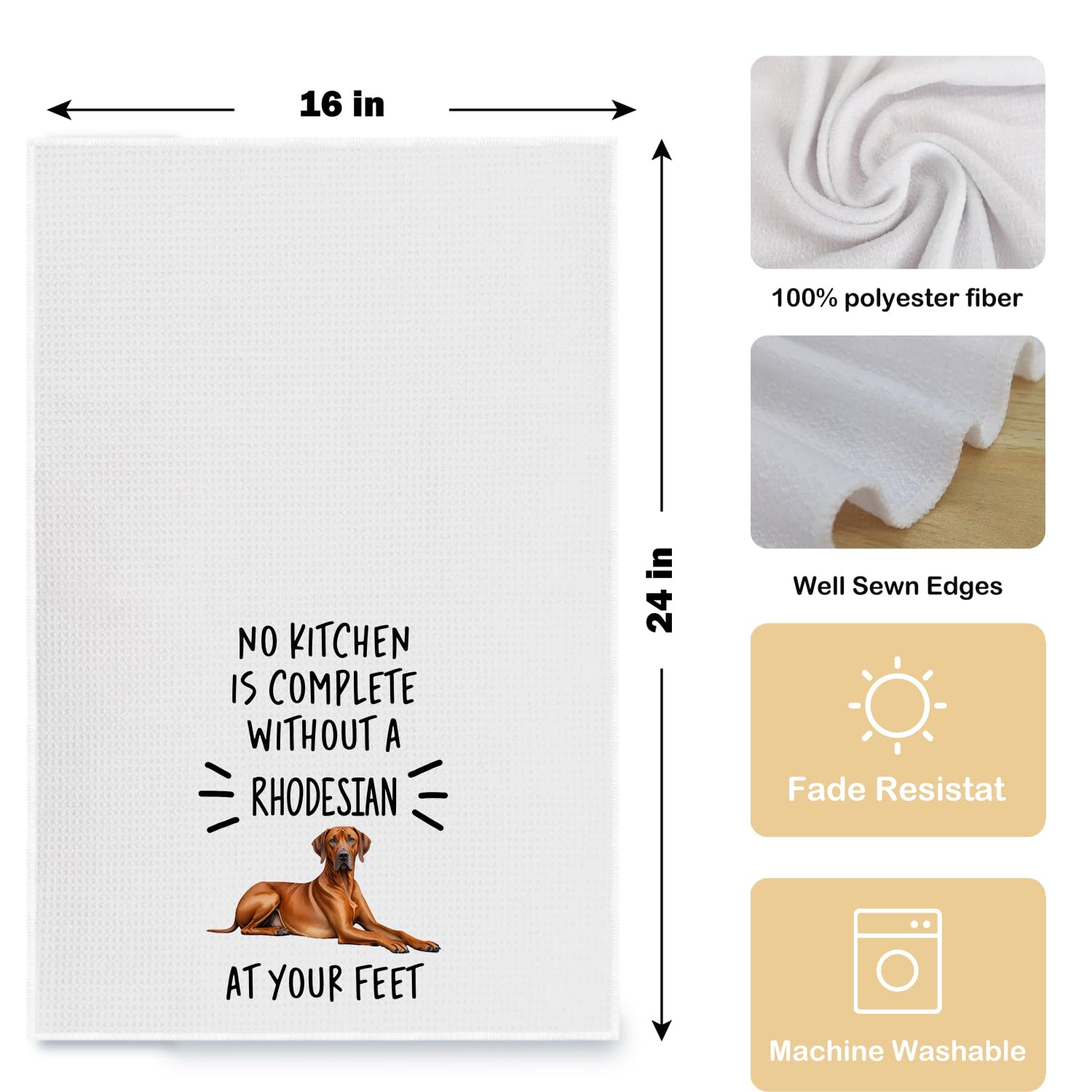 Qpenm 16x24 inch towel ideal for kitchen decor and gifting.