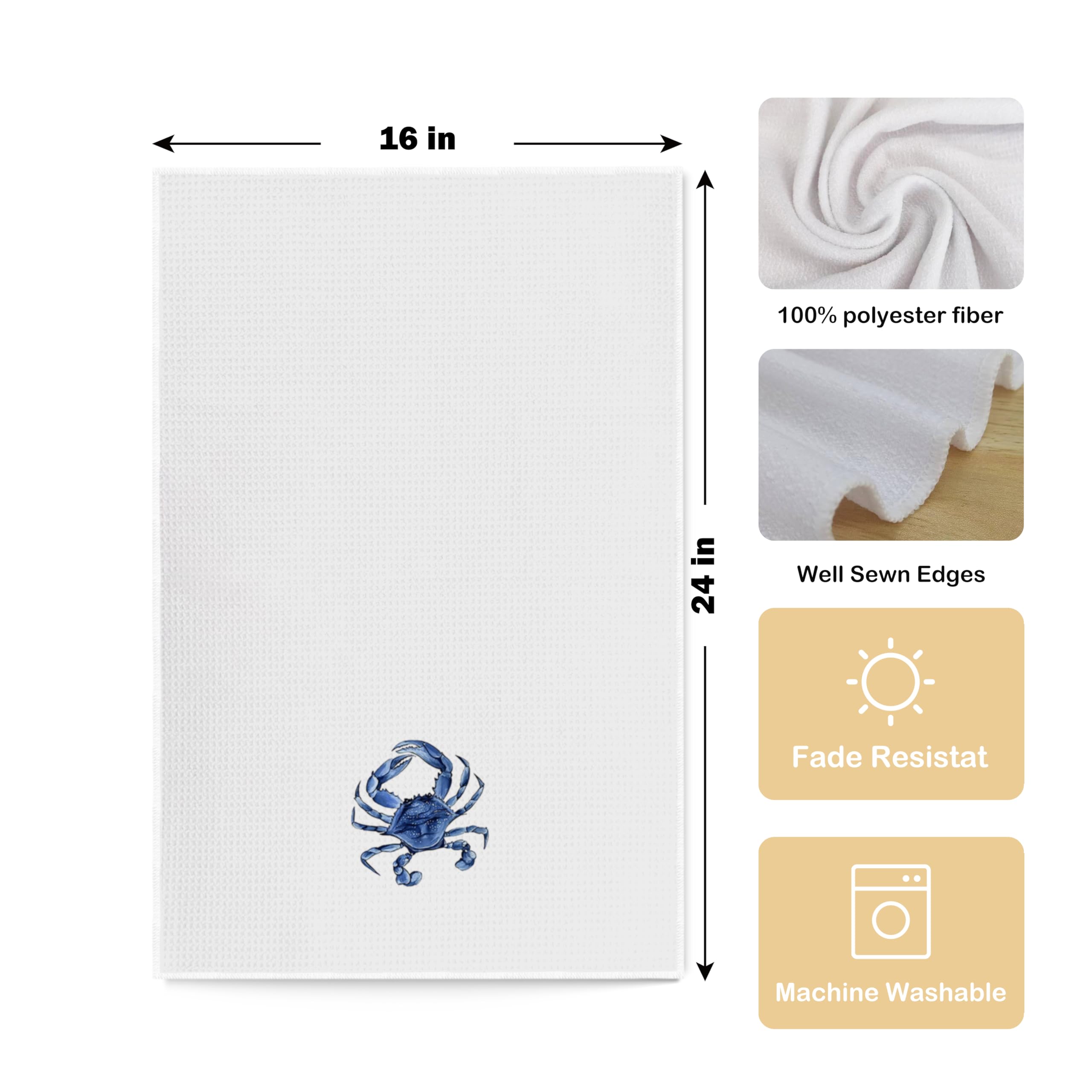 Qpenm coastal towels set of four suits gifting and everyday use.