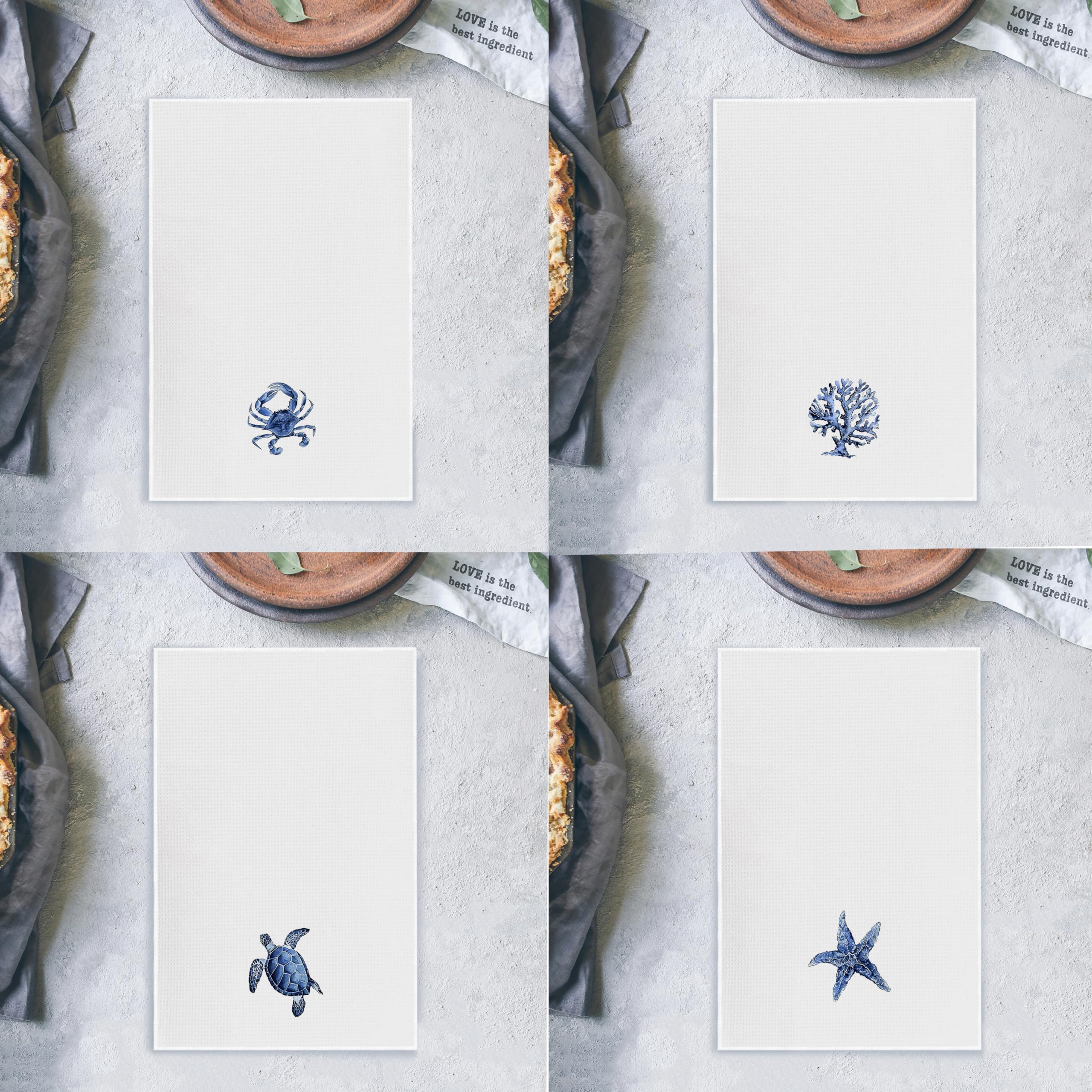 Qpenm starfish design towel brings nautical charm and fast-drying utility.