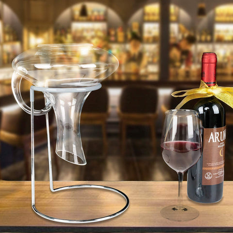 QPIX DIGITAL gift-ready wine stand enhances kitchen or dining room
