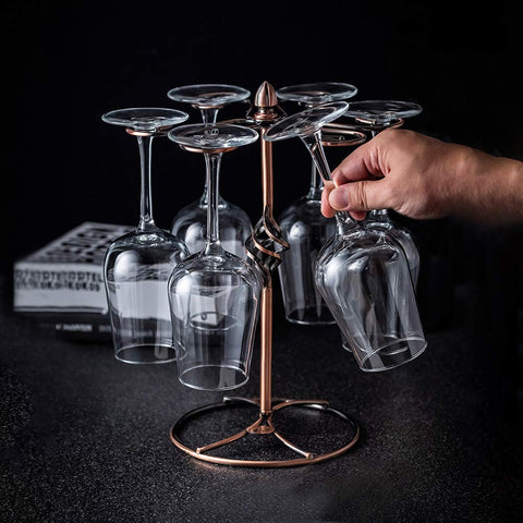 QPIX DIGITAL Bronze detachable-design wine rack for easy storage