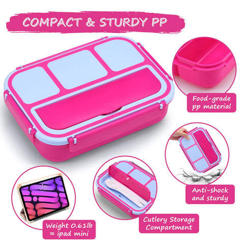 QQKO Bento Box microwave-safe base and dishwasher-friendly design for quick reheats and cleaning