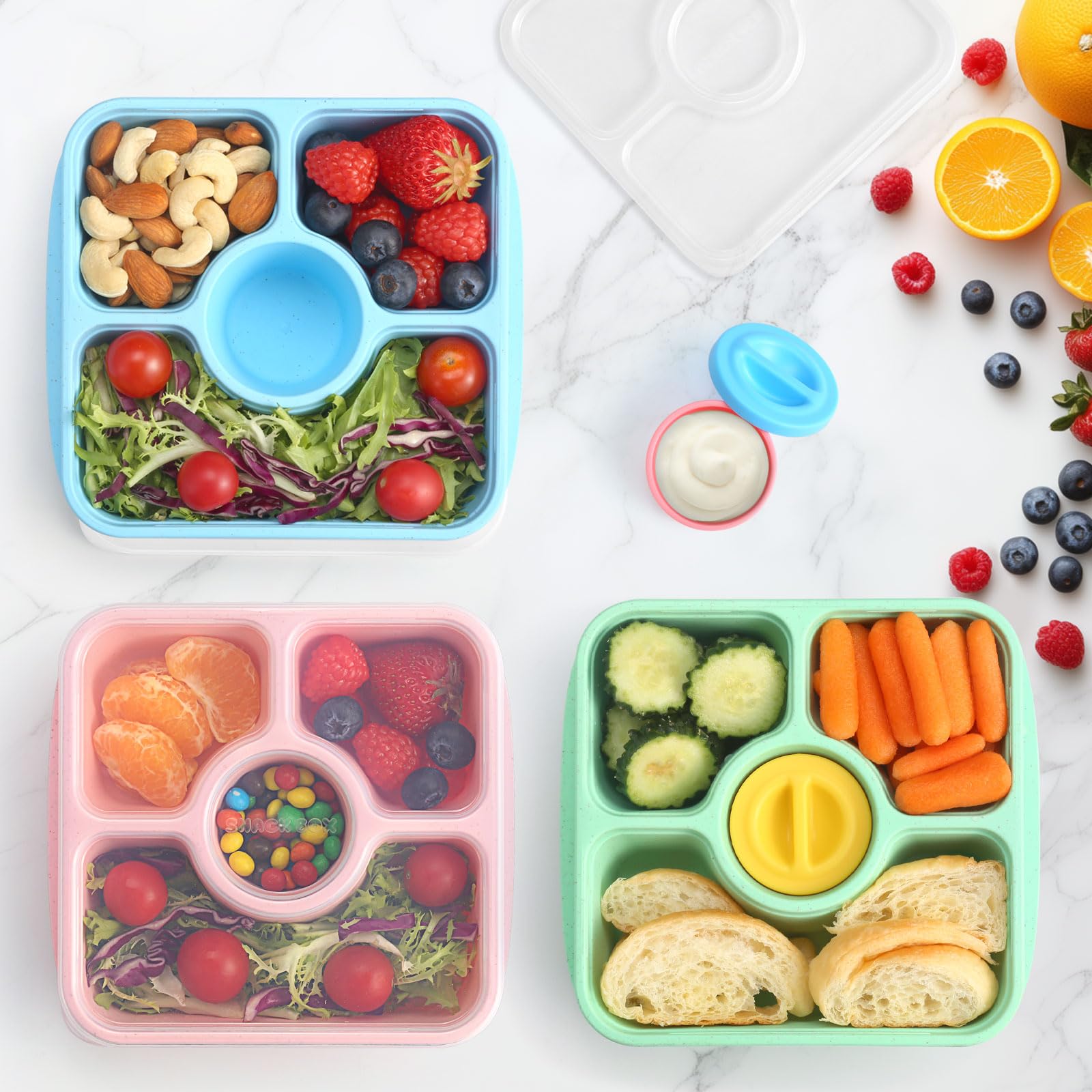 QQKO Bento Box cat-ear handles ease opening during busy days