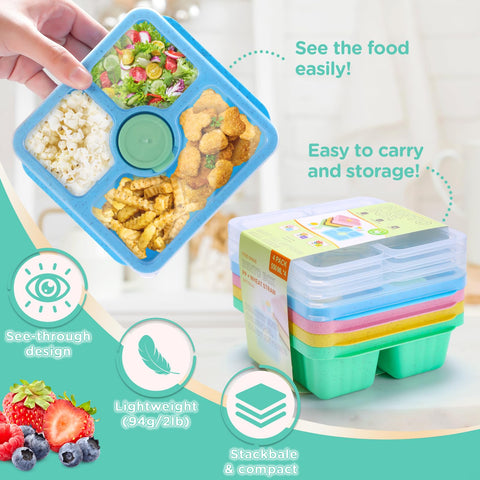 QQKO cat-ear handles help kids open their lunchbox with ease.